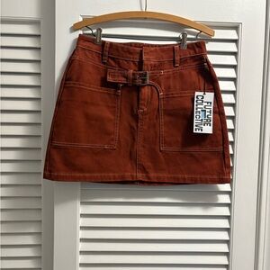 Future Collective Women's Mini Skirt - Brown